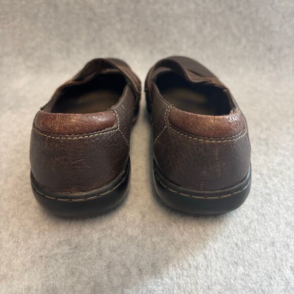 Clarks Bendables Mary Jane Loafer Comfort Shoe Women Size 7 Brown Leather Casual - Picture 5 of 9